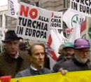 Italians Protest Turkey in EU