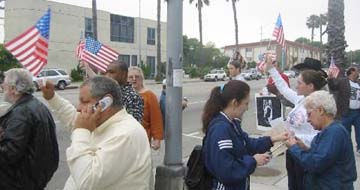Rally at King Fahd Mosque Culver City California