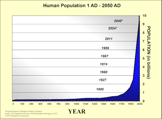 World Population History Chart